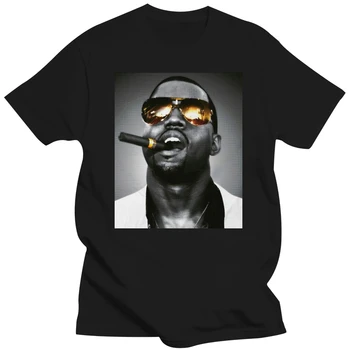 Kanye West, Kajenje Cigar Mens T Shirt Oblikovalec Poletje Kratek Sleeve Majica S Kratkimi Rokavi Za Mlade, Srednje Starosti Starost Tee Majica