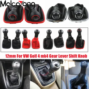 Visoka kakovost 5/6 Hitrost Prestavna Ročica Za Volkswagen VW MK4 Golf 4 IV GTI R32 Jetta Bora Rdečim Okvirjem Gaitor Boot