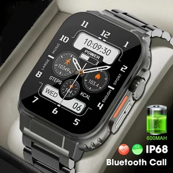 2023 Novo A70 Moške Bluetooth Mobilnih Pametnih Watch Zdravje Srčni utrip, Krvni Tlak Fitnes Sledenje 1.96-palčni Full HD Zaslon na Dotik