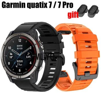 Watchband za Garmin quatix 7 Pro Traku Watch Silikonski Hitro Sprostitev Easyfit manžeta Polnjenje Vrata Plug
