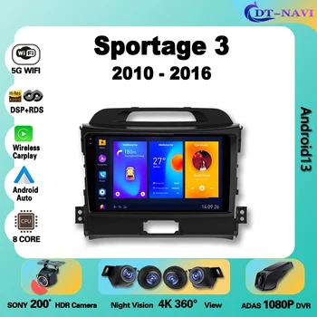 Avto Radio, Brezžični Carplay Android Za Kia Sportage 3 SL 2010-2016 Večpredstavnostna Video Predvajalnik Navigacija GPS Auto stereo Ni 2din