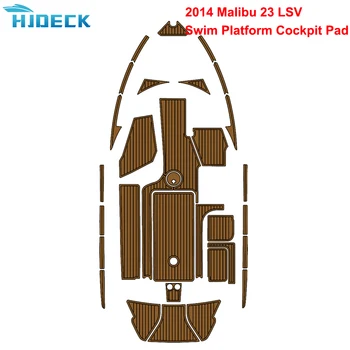 2014 Malibu 23 LSV Plavati Platformo Pilotski Čoln Kritje Pribor EVA Peno, Teak Krova Talna Ploščica Mat Prilagodljiv